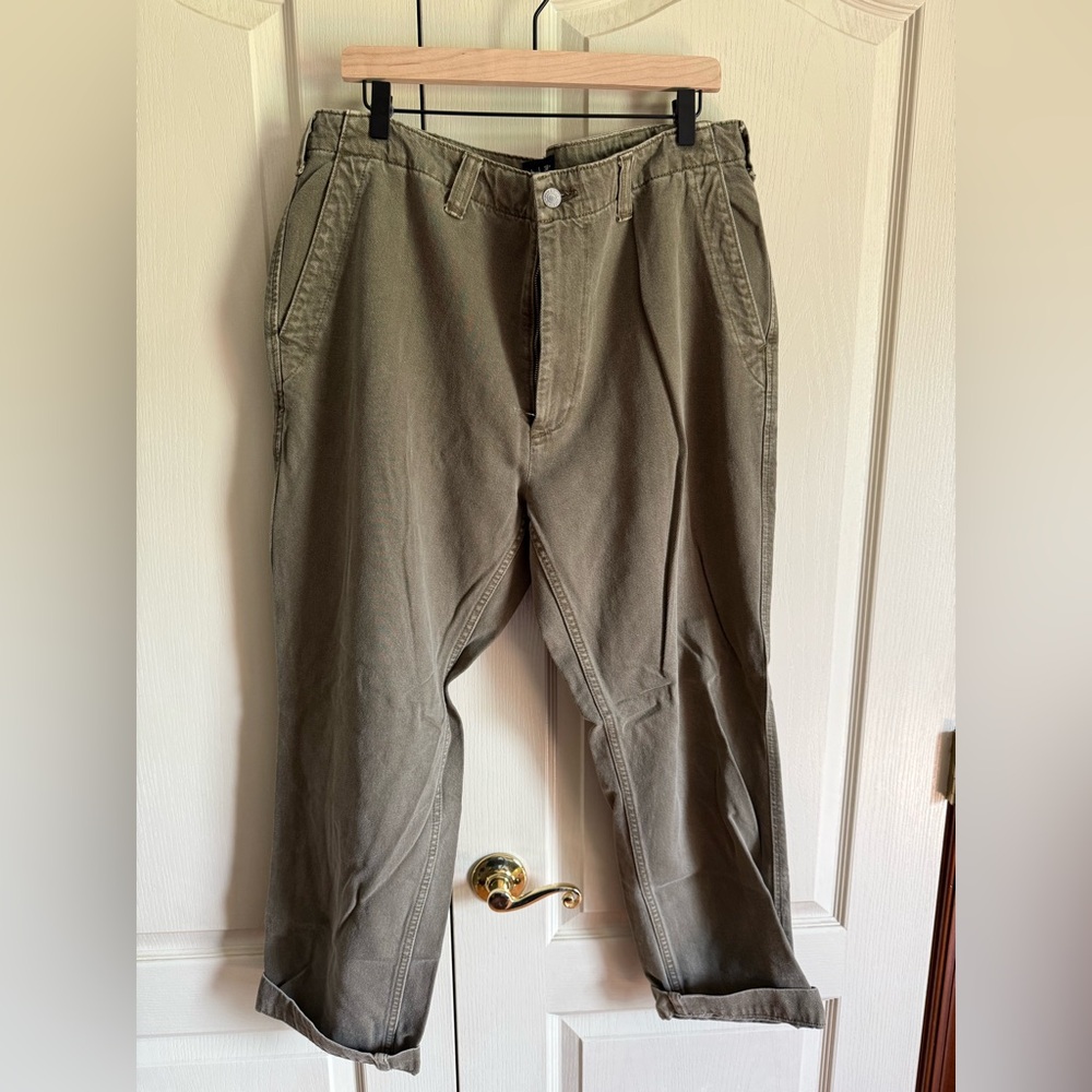 Men’s Abercrombie & Fitch Lightweight Loose Fit Jeans - Green
